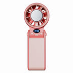 Smart Handheld Cooling Fan Portable Rechargeable Quiet Motor Digital Display