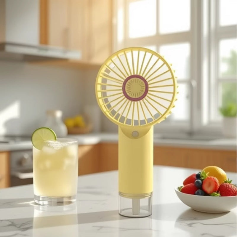 Portable Mini Fan with Water Mist Sprayer Lightweight Compact Personal Cooling Fan