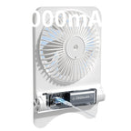 Harrow Portable Rechargeable Desk Fan Compact Quiet Adjustable Speed Battery Powered