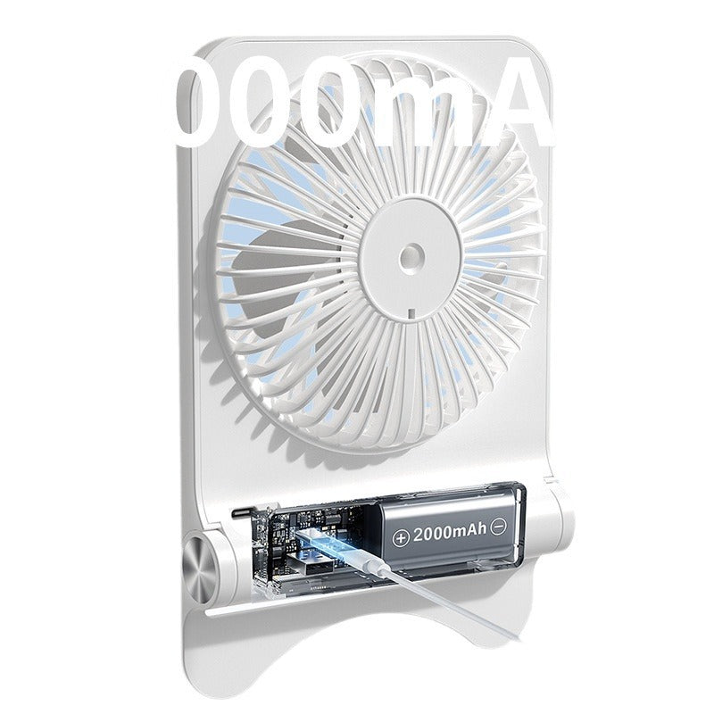 Harrow Portable Rechargeable Desk Fan Compact Quiet Adjustable Speed Battery Powered