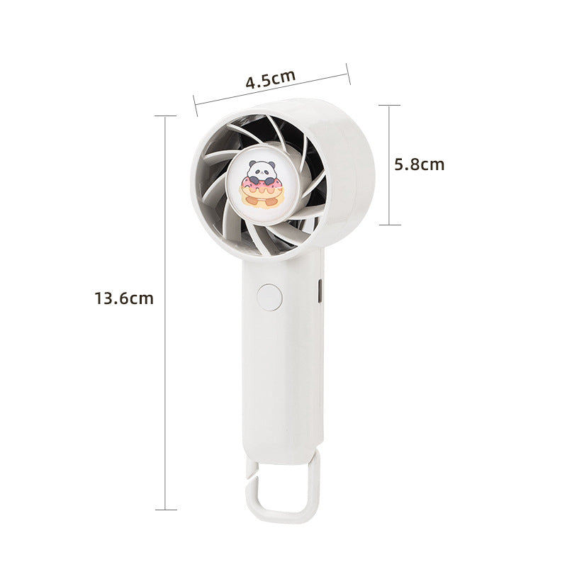 Portable Hand Fan Compact Lightweight Rechargeable Personal Cooling Fan