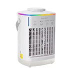 Rechargeable Portable Microclimate Cooler with Quiet Fan and RGB Lighting Compact Personal Air Conditioner