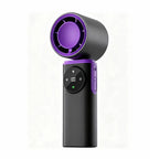 Portable Handheld Cooling Fan Rechargeable Battery Multiple Speeds LED Display Compact Lightweight