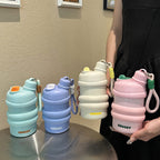 Women’s BPA-Free Plastic Water Bottle with Non-Slip Grip and Carry Loop Multifunctional Hydration Bottle