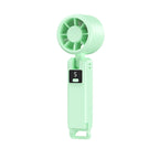 Portable Mini Fan USB Rechargeable Compact Lightweight Handheld with LED Display and Adjustable Speeds