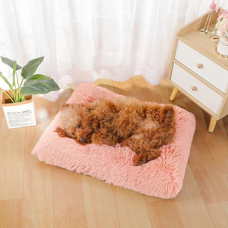 Unisex Cozy Pet Pillow Soft Fiber Non-Slip Machine Washable Cushion for Small and Medium Pets