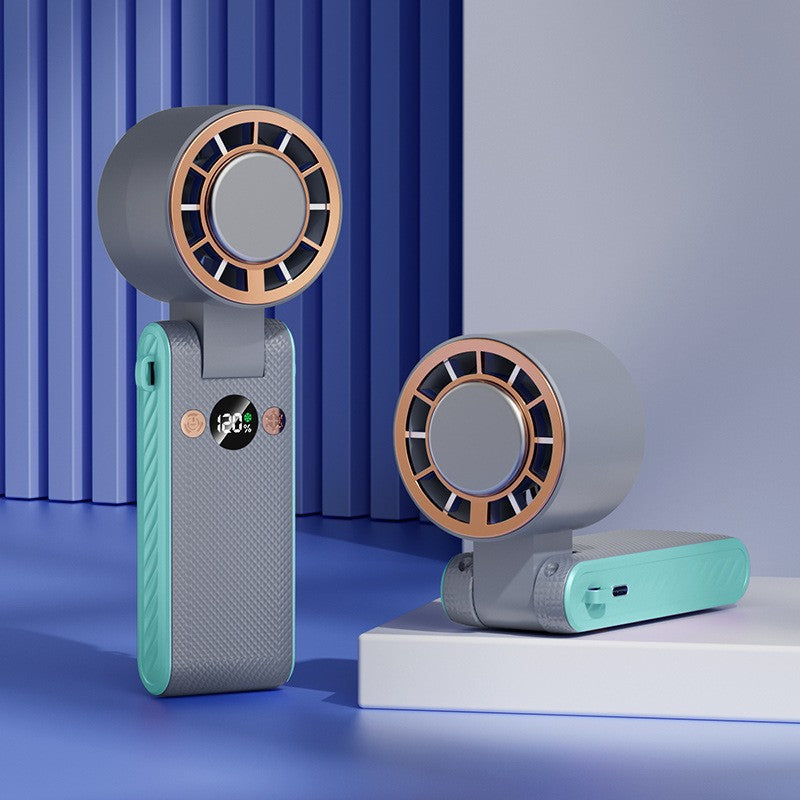 Portable High-Speed Fan with LED Display Lightweight Compact Battery Operated