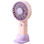 Portable Mini Fan for Women USB Rechargeable Adjustable Speed Compact