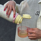 Ladies Water Bottle BPA-Free with Animal and Floral Design Carry Loop