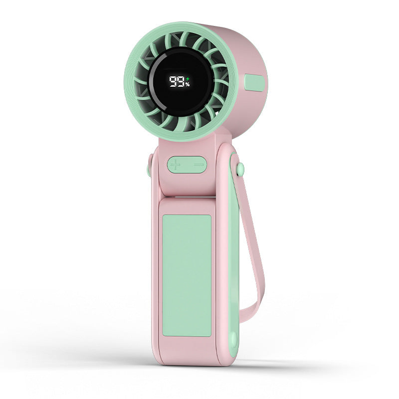 Harrow Rechargeable Portable Handheld Fan with Adjustable Speeds and Flexible Stand