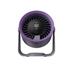 Harrow Portable Fan Ladies Lightweight Adjustable Speed Digital Display Battery Powered