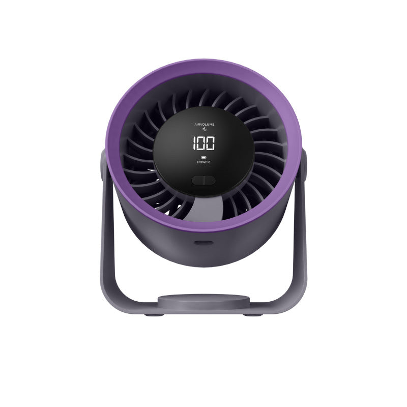 Harrow Portable Fan Ladies Lightweight Adjustable Speed Digital Display Battery Powered