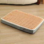 Dog Bed Plush Soft Top Non-Slip Base Breathable Filling Comfortable Pet Mattress