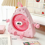 Portable Table Fan Creative House Design Compact Quiet Operation for Desk or Travel