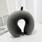 Ergonomic Neck Pillow with Velvety Cover Lightweight Portable Travel and Office Support