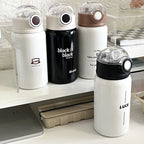 Women's Insulated Water Bottle with Flip Lid and Handle BPA-Free Eco-Friendly Design