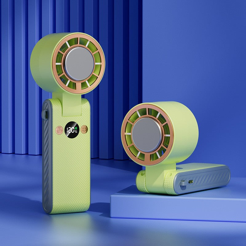 Portable High-Speed Fan with LED Display Lightweight Compact Battery Operated