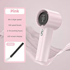 Portable Handheld Fan High Speed 9m/s Adjustable 100 Levels LED Display Compact