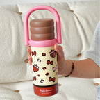 Ladies Insulated Water Bottle with Handle BPA-Free Plastic Hot Cold Drink Container