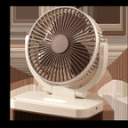 Unisex Table Fan Portable Quiet Adjustable Tilt Compact Cooling Fan