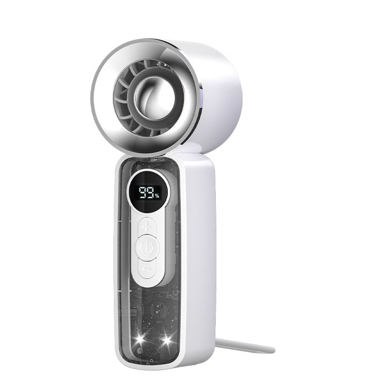 Portable Rechargeable Mini Fan Compact Lightweight Personal Cooling Fan with LED Battery Indicator