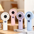 Portable Hand Fan for Women with Digital Control Ergonomic Design USB Rechargeable Compact