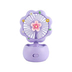 Rechargeable Portable Table Fan for Kids Butterfly Design Quiet USB Charging