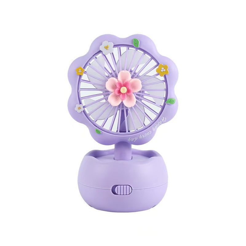 Rechargeable Portable Table Fan for Kids Butterfly Design Quiet USB Charging