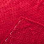 Cozy Wave Pattern Blanket Soft Warm Throw Blanket for Women Machine Washable