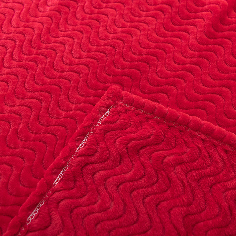 Cozy Wave Pattern Blanket Soft Warm Throw Blanket for Women Machine Washable