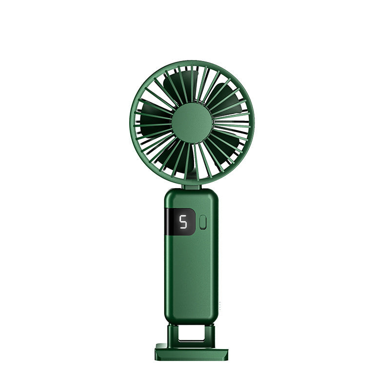 Rechargeable Portable Desk Fan Compact Quiet with LED Display and Multiple Speeds