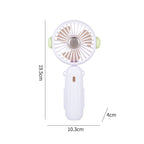 Cute Cartoon Design Handheld Fan Rechargeable Portable Personal Fan with Adjustable Speeds