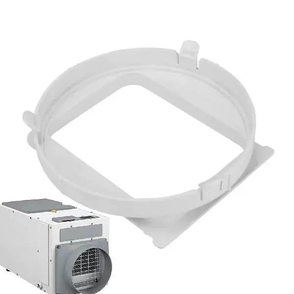 Universal Window Fan Adapter Panel with Circular Exhaust Collar Quick Release Flange for Portable Air Conditioners