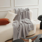 Bowlift Waffle Texture Blanket Soft Breathable Throw for Bed and Sofa