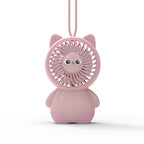 Portable USB Rechargeable Cat Fan for Women Lightweight Personal Cooling