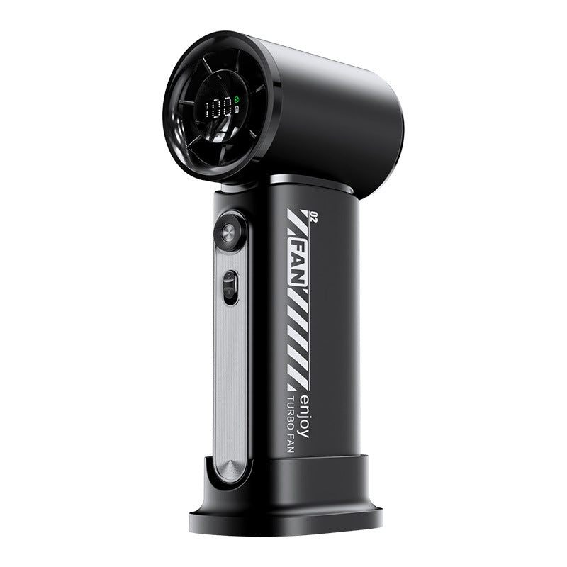 Portable Turbo Fan Rechargeable Battery Compact Lightweight with LED Display