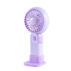 Portable Handheld Fan with Flexible Stand Base Compact Lightweight for Travel