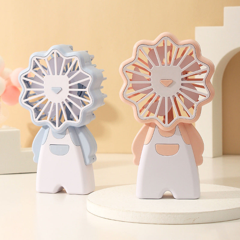 Portable Handheld Fan Animal Design Cute Lightweight Personal Cooling Fan