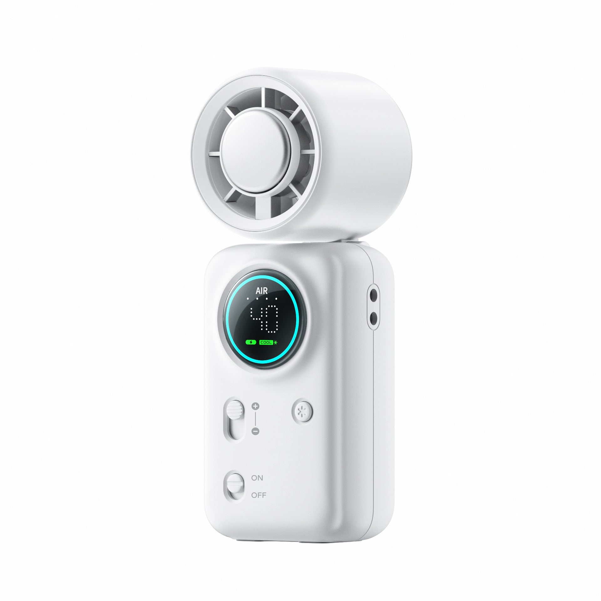 Portable High-Performance Handheld Air Cooler with Digital Display Lightweight Compact Fan