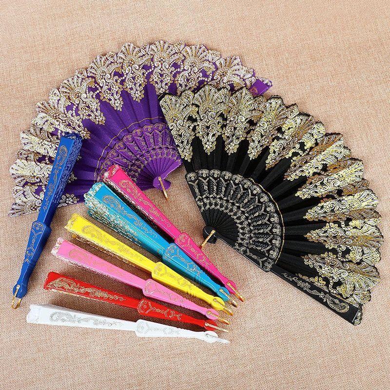 Women's Folding Fan with Exquisite Filigree Ornamentation Lightweight Portable Accessory