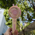 Portable Handheld Fan Lightweight Ergonomic Design Quiet Operation with Lanyard for Outdoor and Office Use
