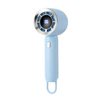 Portable Hand Fan with LCD Display and Long-Lasting Battery Compact Design