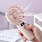 Harrow Portable Desk Fan Rechargeable Battery Adjustable Speeds Compact Lightweight Quiet Operation