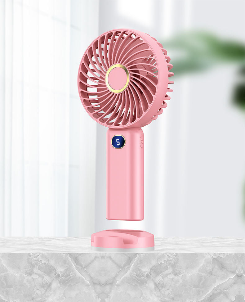 Portable Handheld Fan USB Rechargeable Lightweight Quiet Cooling Fan for Women