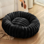 Cozy Pet Bed Soft Fluffy Fabric Raised Edge Non-Slip Bottom for Dogs and Cats