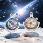 Ladies Desk Fan with Astronaut Design USB Portable Adjustable Tilt Quiet Operation