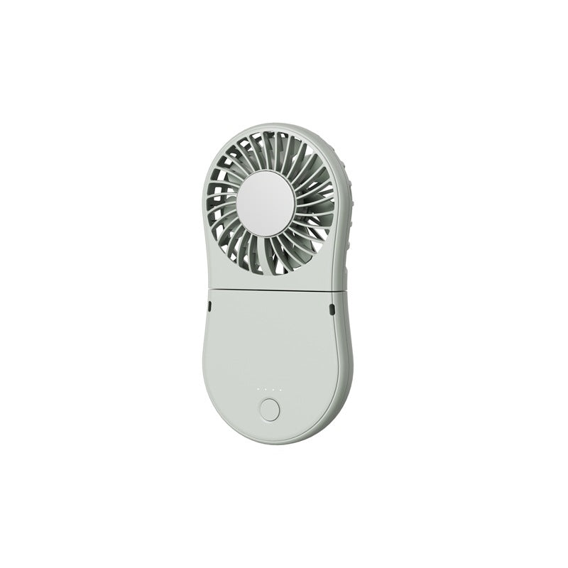 Portable Handheld Fan with Mirror USB Rechargeable Lightweight Personal Cooling Fan
