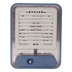 USB Personal Microclimate Cooler Compact Desk Fan with Transparent Water Tank and Adjustable Louver