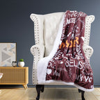 Brehn Ladies Snuggle Blanket Ultra-Soft Polyester Cozy Large Cuddle Throw for Two