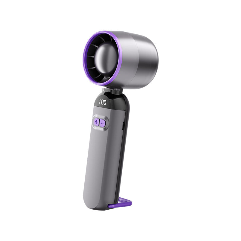 Women's Portable Turbo Cooling Fan with LED Display and Noise Reduction